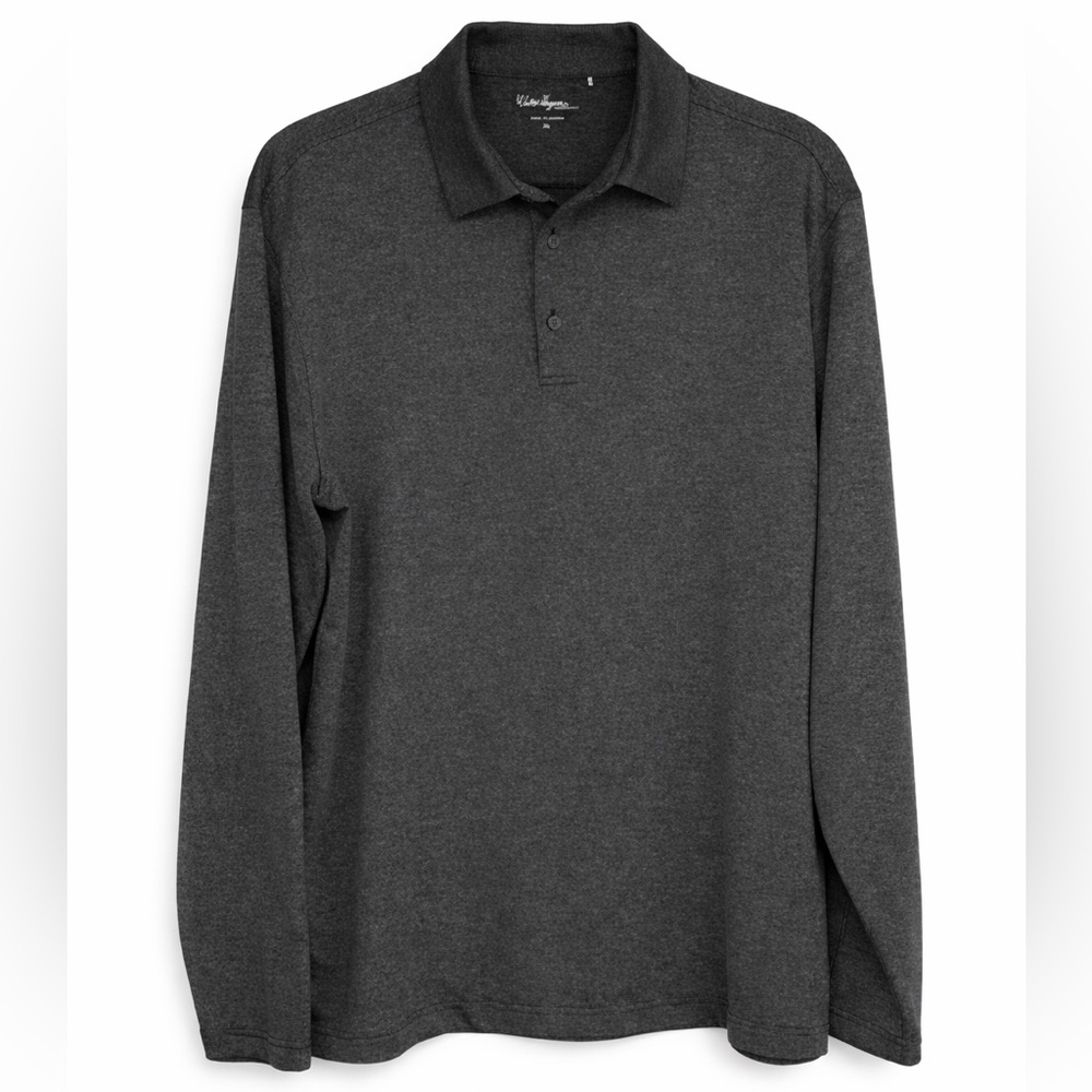 Walter Hagen Microstripe Collared Golf Shirt